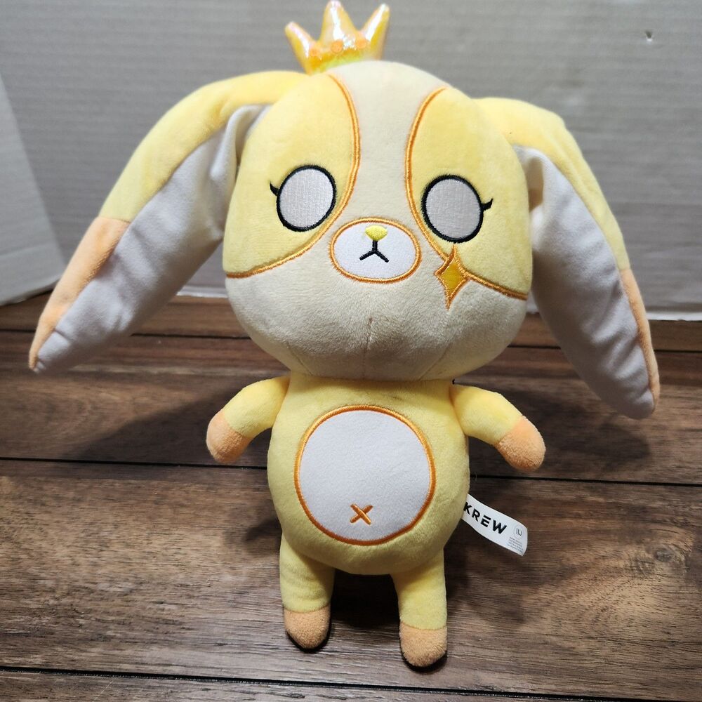 Krew District Gold Teddy Plush 13"  Yellow